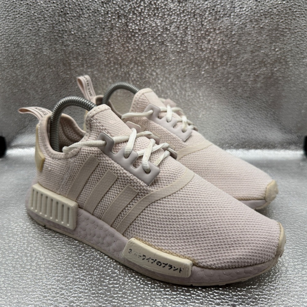 Size 7 Adidas NMD R1 Sneakers Womens Pink Excellent HO2260 Japanese Text